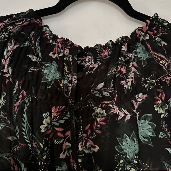 Misa Los Angeles Marin Dress In Enchanted Paisley Print Black - Picture 3 of 8